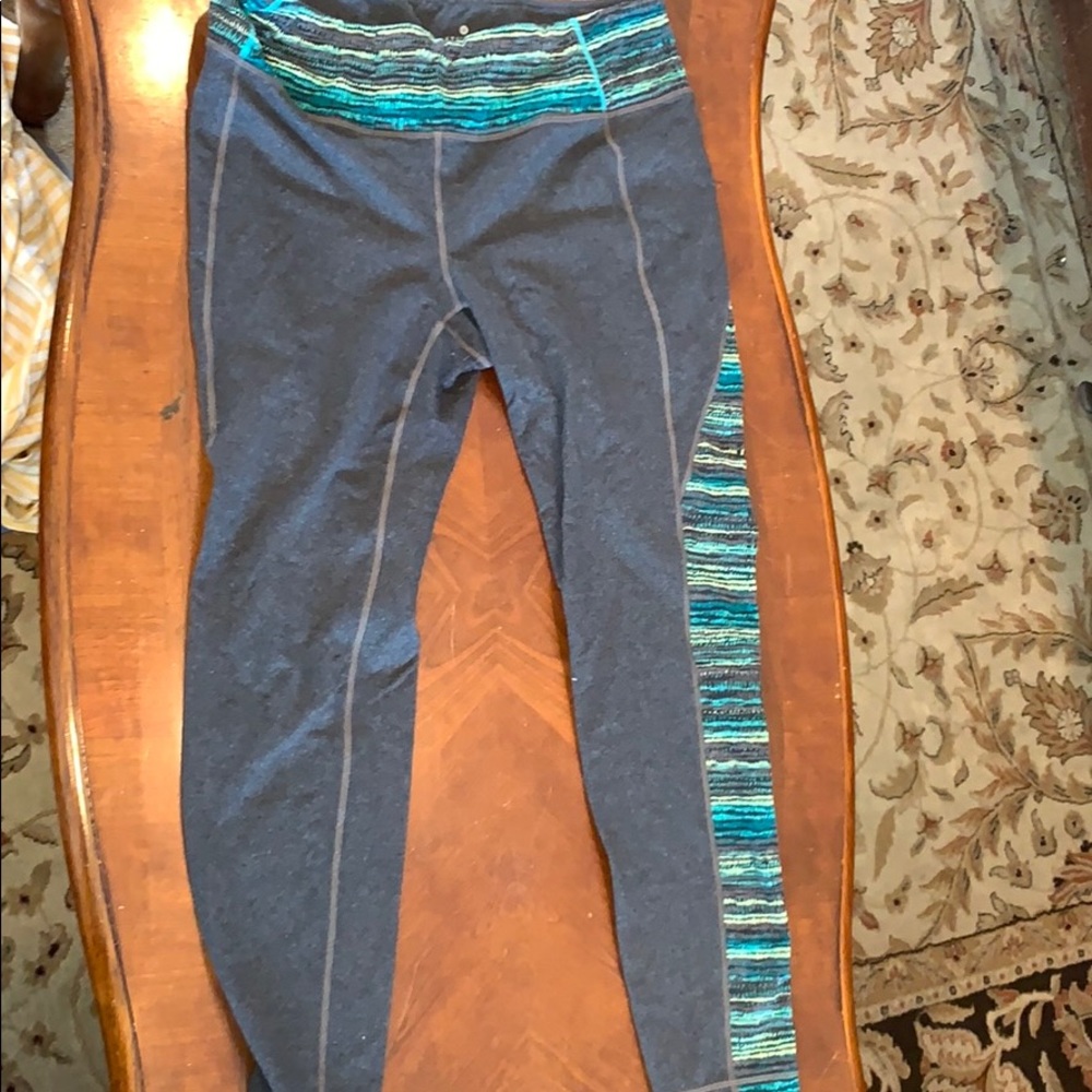 Green athleta tights pants